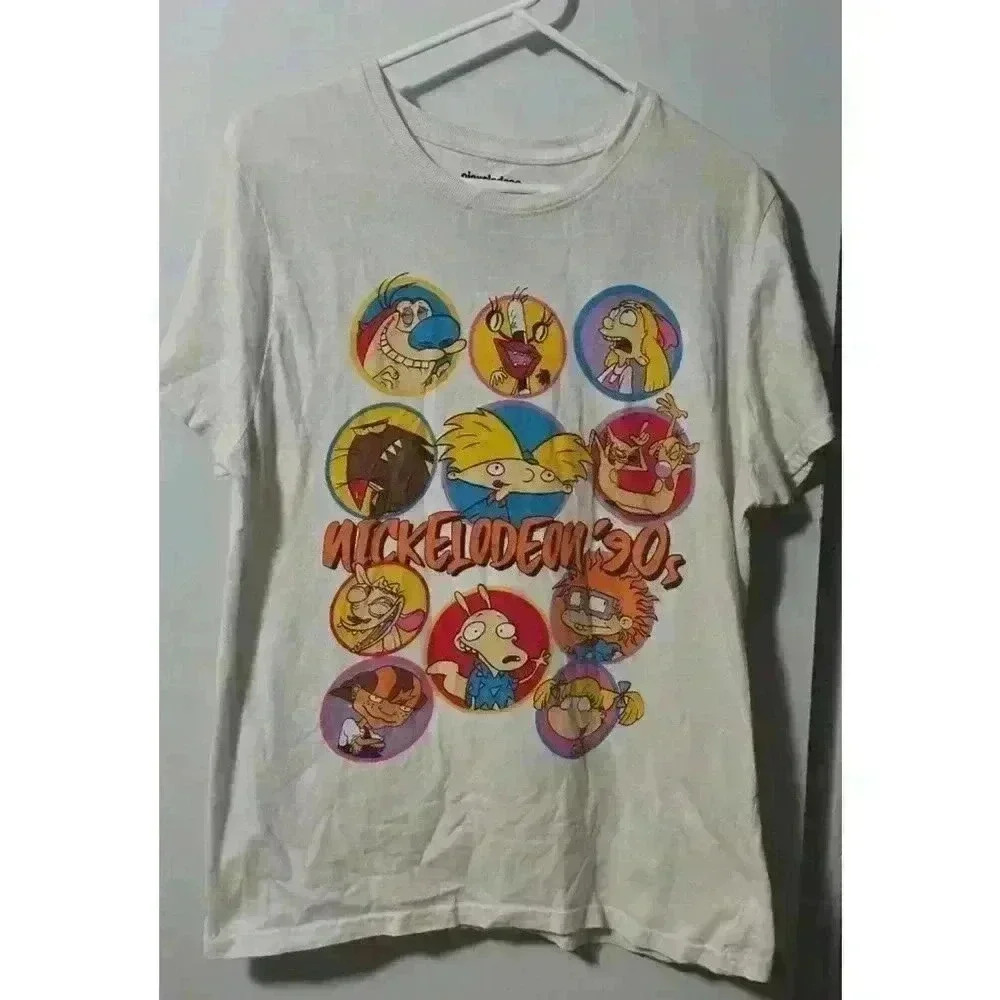 Men's‎ Nickelodeon T-Shirt, Size L, White